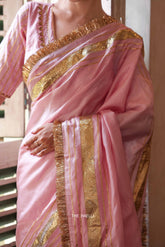 Padmini Pink Tussar Silk Saree